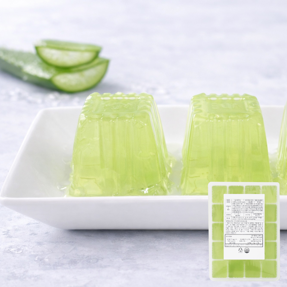 샐러드미인 알로에 푸딩 과일 젤리 편의점 1kg